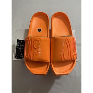 New Womens Size 8 Orange Jordan Nola Slides CZ8027 800